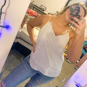 boutique tank with detailed back